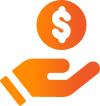 Transparent and Affordable - in Hand Icon